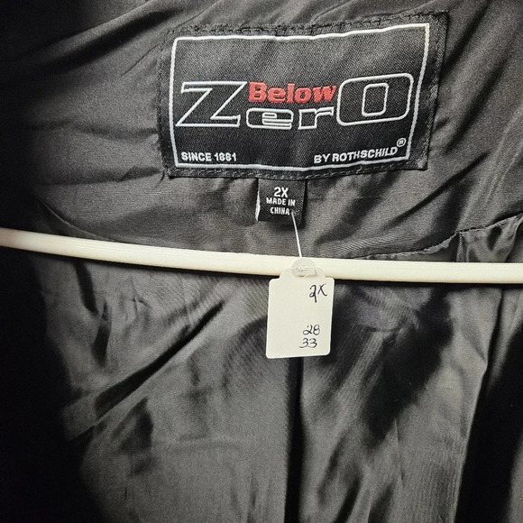 Below zero by Rothschild black jacket size 2x - Picture 3 of 7